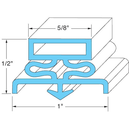 Traulsen Door Gasket 341-09504-00